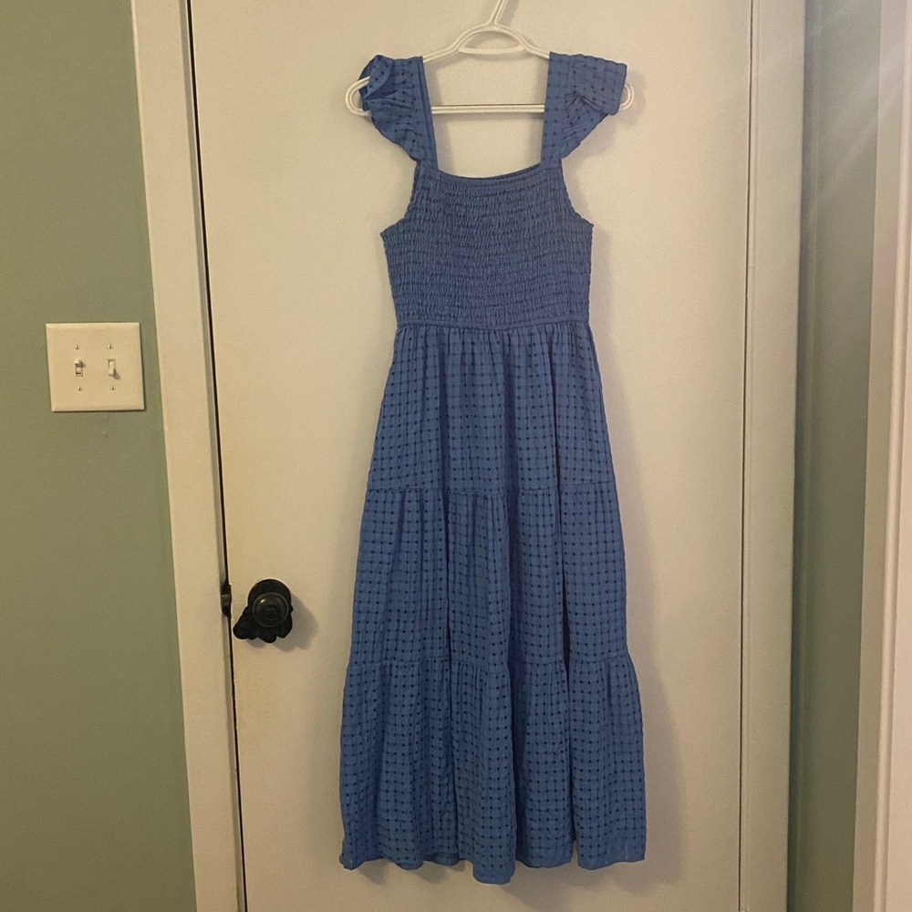 SHEIN Blue Sleeveless Maxi Dress